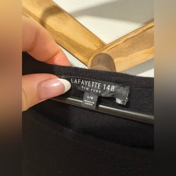 LAFAYETTE 148 New York- 100% wool pocket dress- Large - Picture 3 of 10